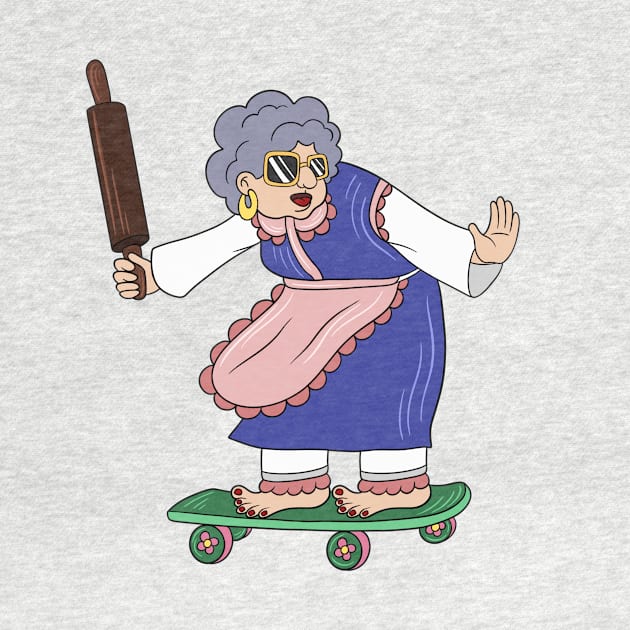 Skater Grandma by noralind